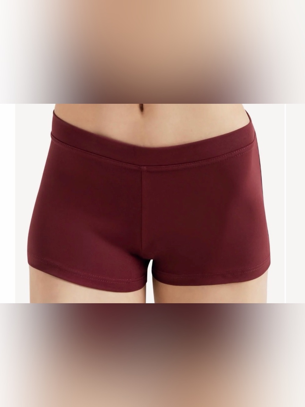 Women's Burgundy Capezio Dance Shorts